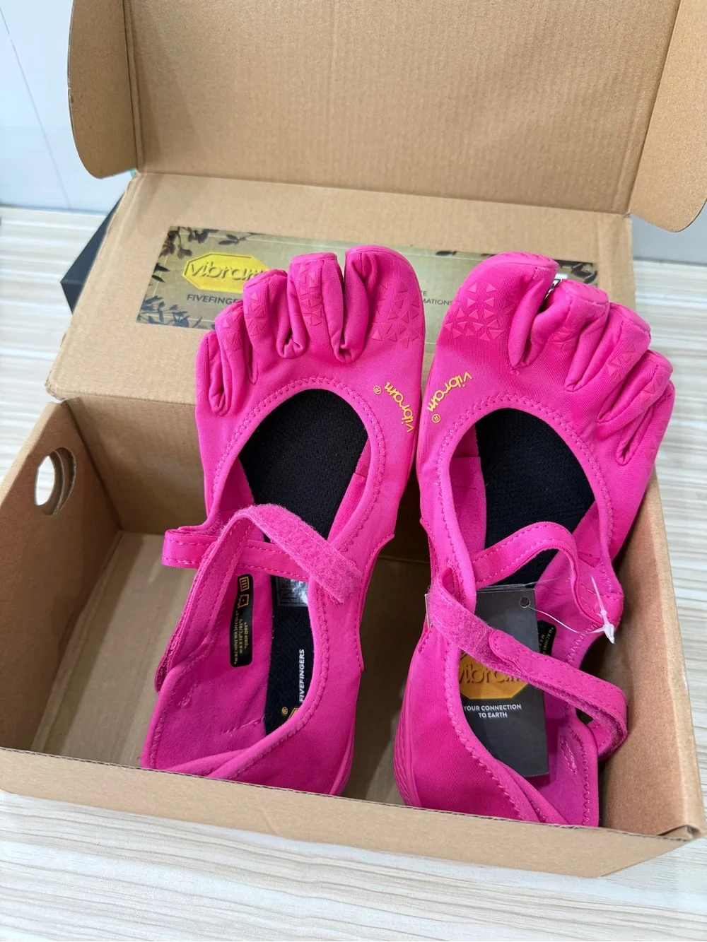 Vibram Women's Hot Pink FiveFingers Mary Jane Toe Shoes